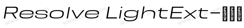 Resolve LightExt字体转换 Resolve LightExt字体转换